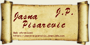 Jasna Pisarević vizit kartica